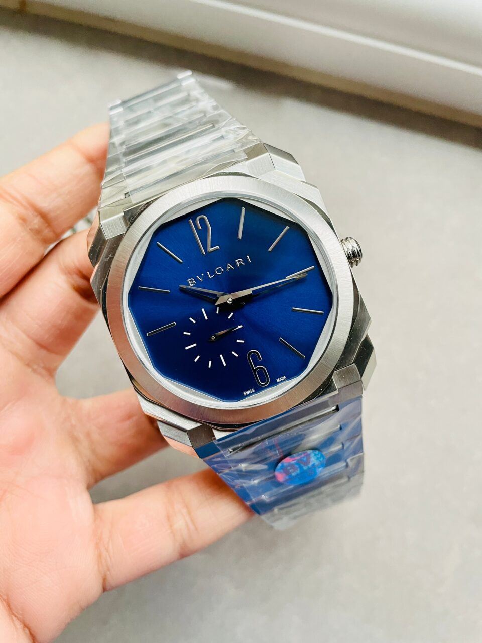 Octo Finissimo 40 mm BVF Blue dial on 316L stainless steel strap 2824