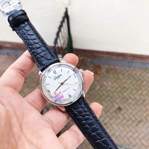 Senator Automatic GF SS White Dial on Black Leather Strap A3959