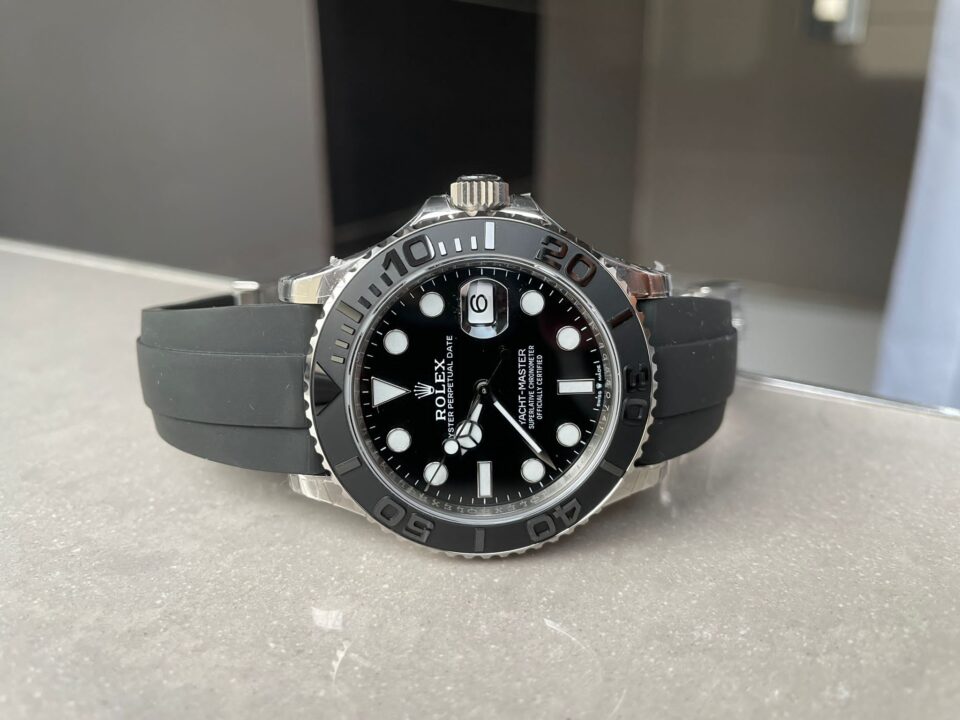 Yacht-Master 42mm 226659 VSF 1:1 Best Edition 3D Black Dial SS case Black Ceramic Bezel on Black Rubber Strap VS3235 - Image 6