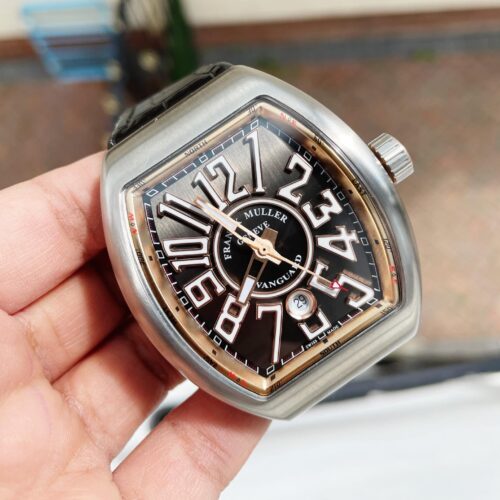 Vanguard V45 Titanium ZF 1:1 Best Edition Gray Dial on Broiwn Rubber Strap MIYOTA 9015