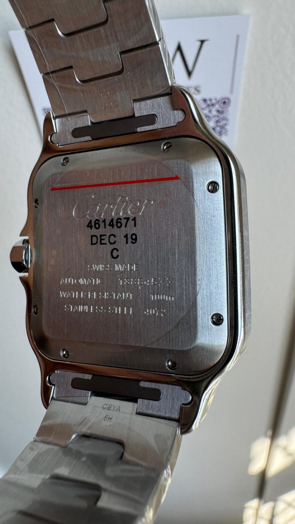 Santos de Cartier 40mm SS BVF 1:1 Best Edition Brown Dial on SS SmartLinks Bracelet MIYOTA 9015 - Image 9