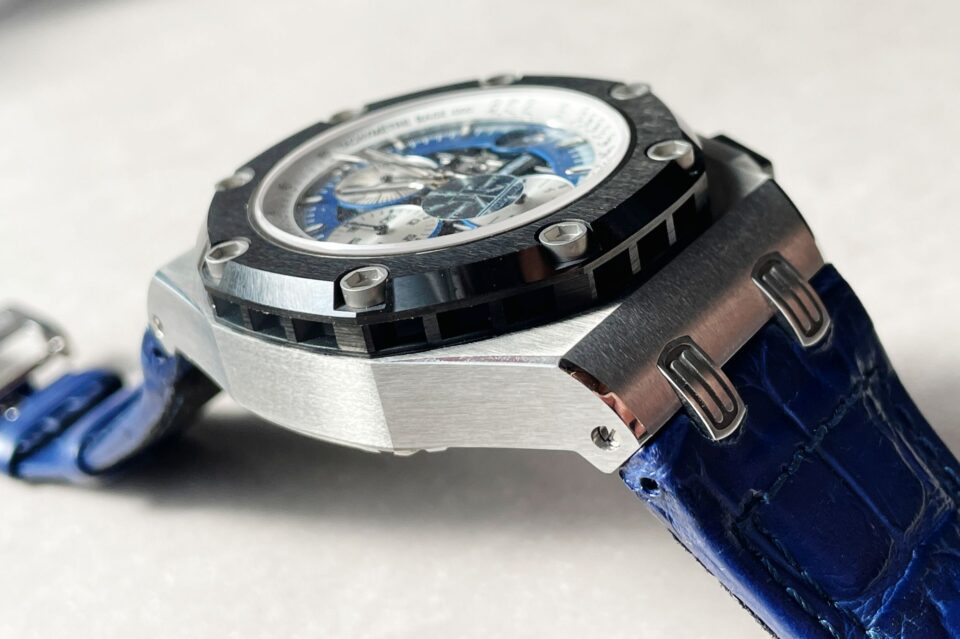 Royal Oak Offshore Rubens Barrichello Ii 26078PO Blue Dial Blue leather Strap - Image 14