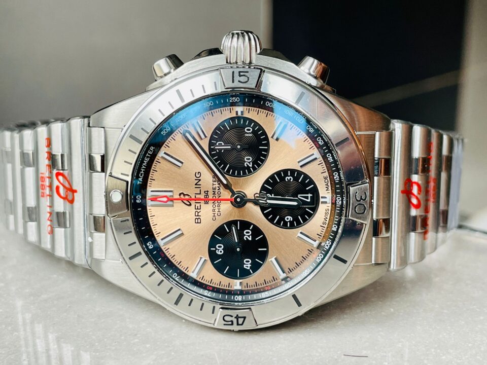 Chronomat SS  Copper dial Two Tone Bracelet Watch GF Factory 7750 movement - Image 9