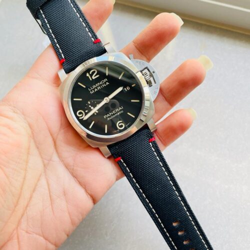 Luminor Marina 1950 ROMA Limited Textile Strap Black Dial