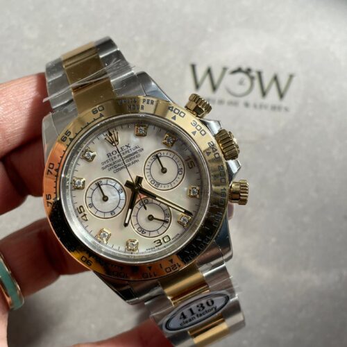 Daytona 116503 Two Tone Yellow Gold Real MOP Diamond Dial Clean 1:1 Best SA4130