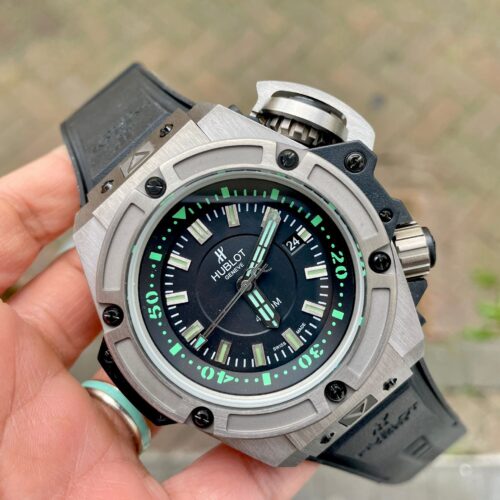 King Power Diver Oceanographic 48 mm titanium case black gummy strap 8215 mayota movement
