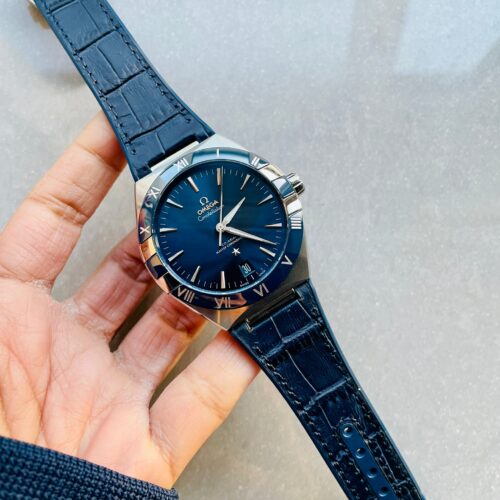 Constellation Blue Ceramic SS 8F 1:1 Best Edition Blue Dial on Blue Gummy Strap A8900