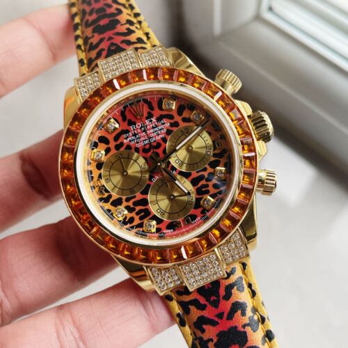 Daytona 116598 SACO 'Leopard' JH factory Leopard print Dial Leopard print Leather Strap