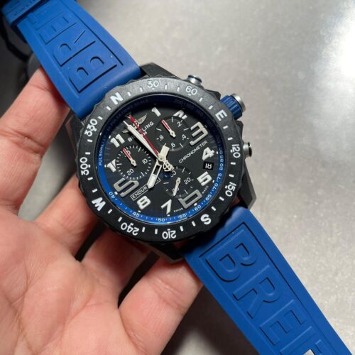 Endurance pro OGF 44mm Black dial Blue Rubber Strap quartz movement
