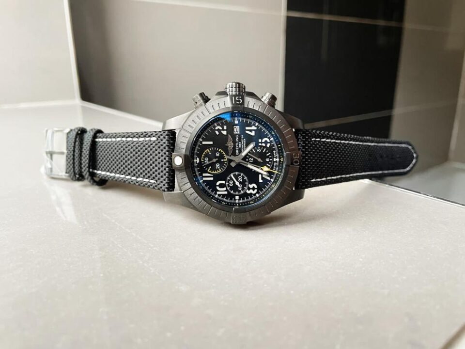 Avenger Bandit DLC GF 1:1 Best Edition Black Dial on Black Nylon Strap A7750 - Image 4