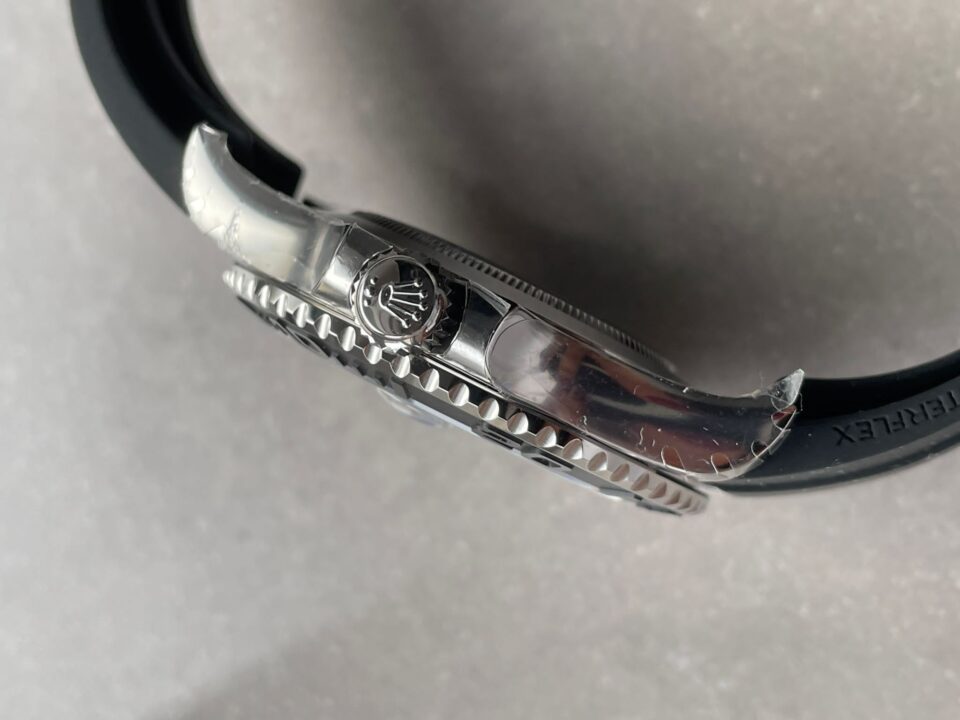 Yacht-Master 42mm 226659 VSF 1:1 Best Edition 3D Black Dial SS case Black Ceramic Bezel on Black Rubber Strap VS3235 - Image 8