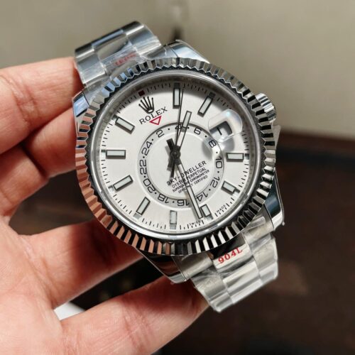Sky-Dweller 326934 SS Noob 1:1 Best Edition White Dial on SS Bracelet A23J