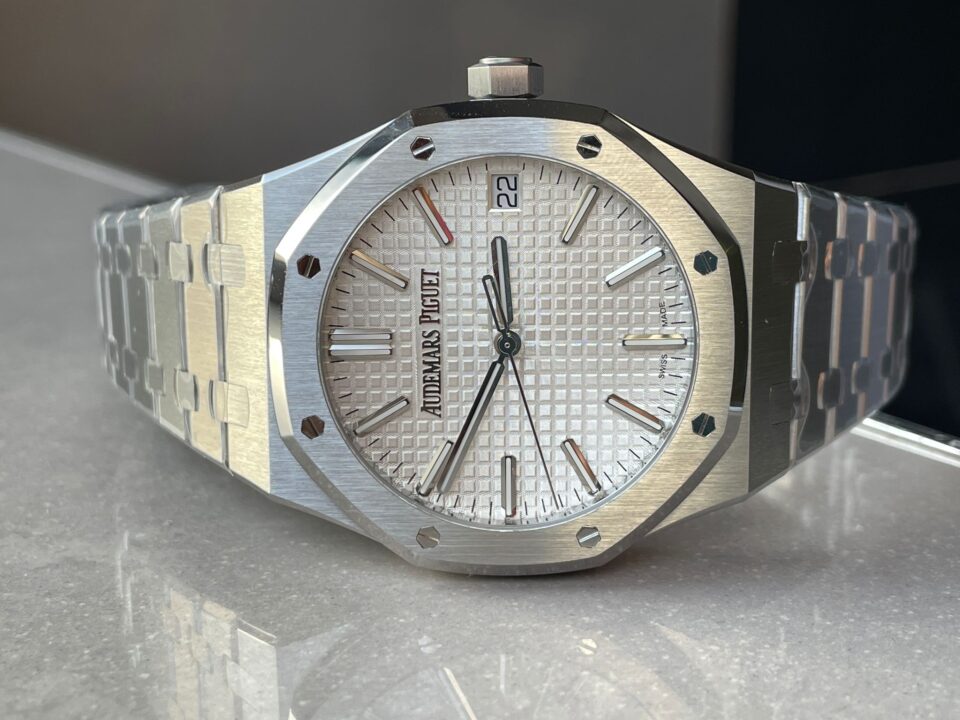 ROYAL OAK 41MM 15510 "50TH ANNIVERSARY" SS ZF 1:1 BEST EDITION WHITE TEXTURED DIAL ON SS BRACELET A4302 - Image 8