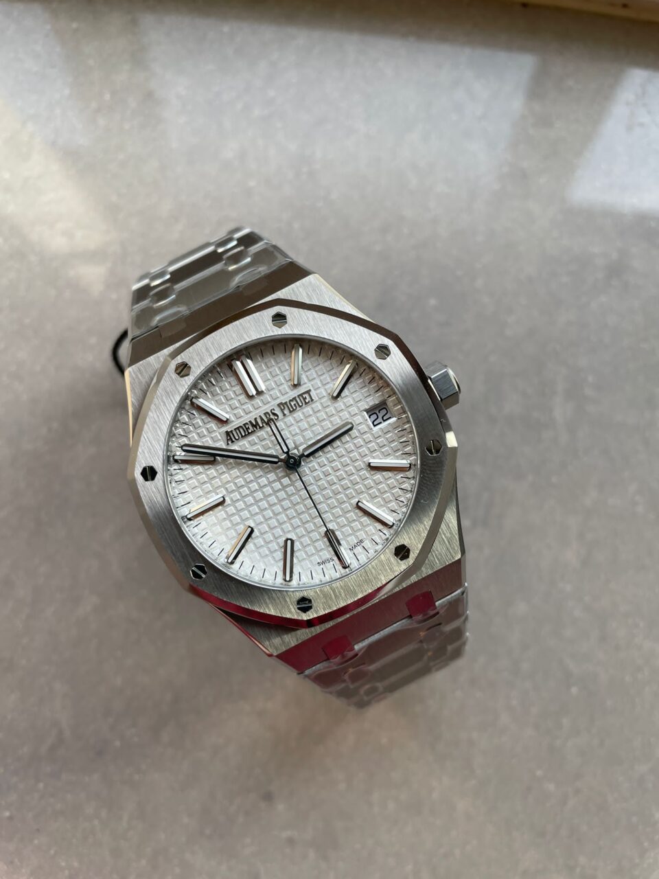 ROYAL OAK 41MM 15510 "50TH ANNIVERSARY" SS ZF 1:1 BEST EDITION WHITE TEXTURED DIAL ON SS BRACELET A4302 - Image 17