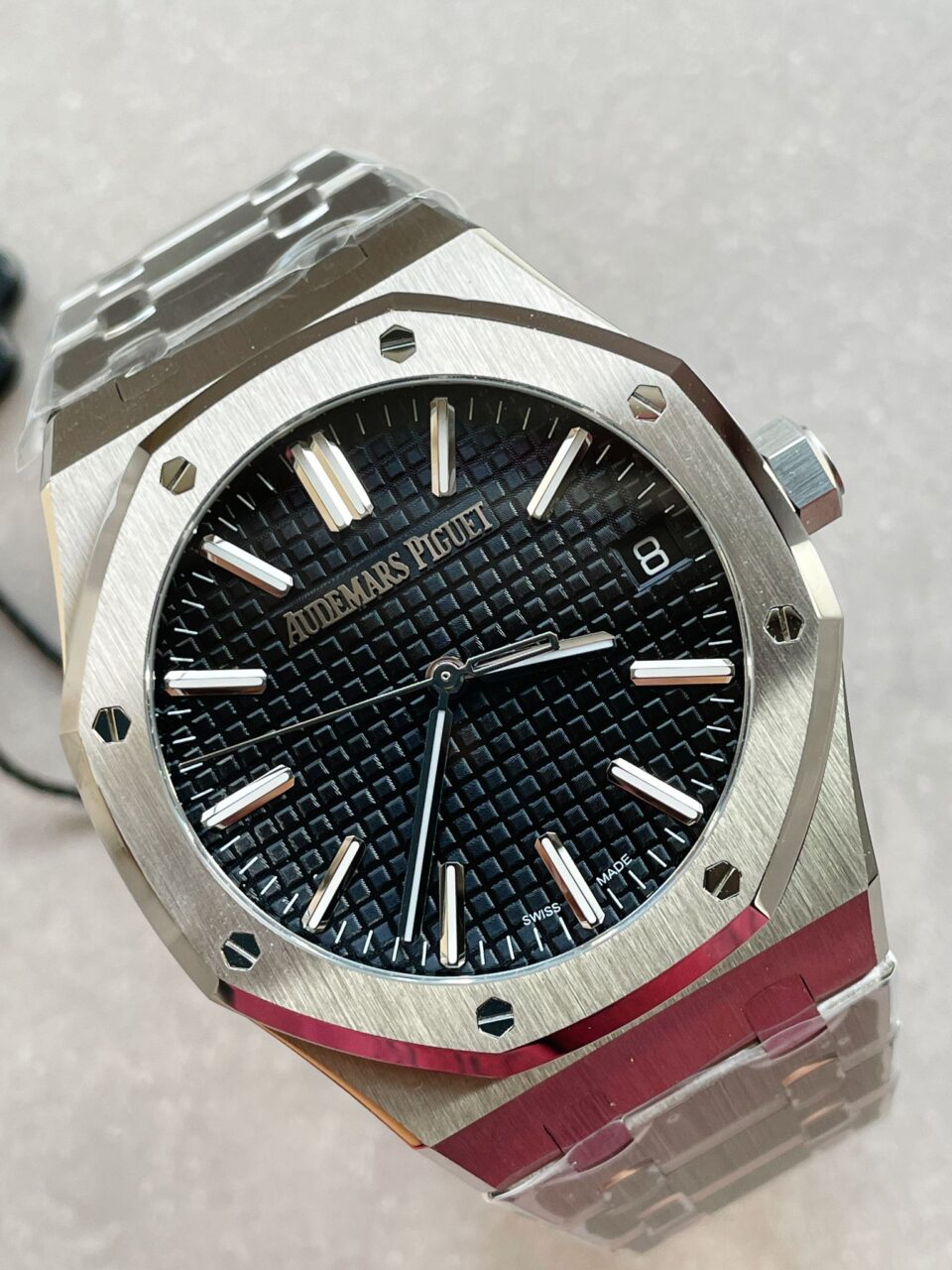 ROYAL OAK 41MM 15510 "50TH ANNIVERSARY" SS ZF 1:1 BEST EDITION BLACK TEXTURED DIAL ON SS BRACELET A4302 - Image 5