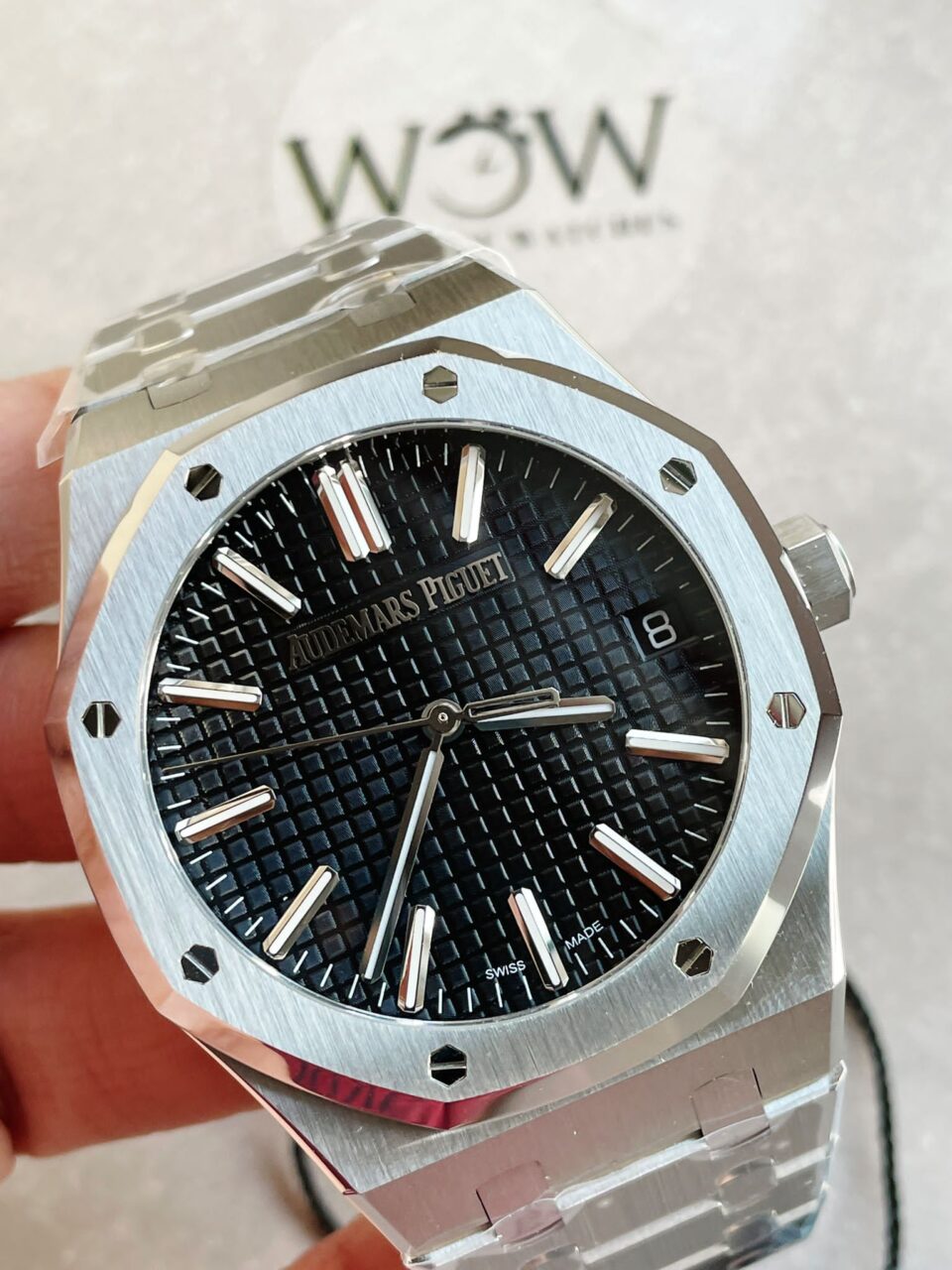 ROYAL OAK 41MM 15510 "50TH ANNIVERSARY" SS ZF 1:1 BEST EDITION BLACK TEXTURED DIAL ON SS BRACELET A4302 - Image 3
