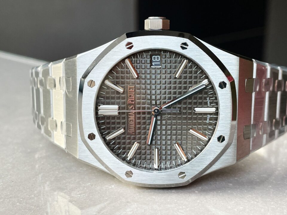 ROYAL OAK 41MM 15510 "50TH ANNIVERSARY" SS ZF 1:1 BEST EDITION GRAY TEXTURED DIAL ON SS BRACELET A4302 - Image 5