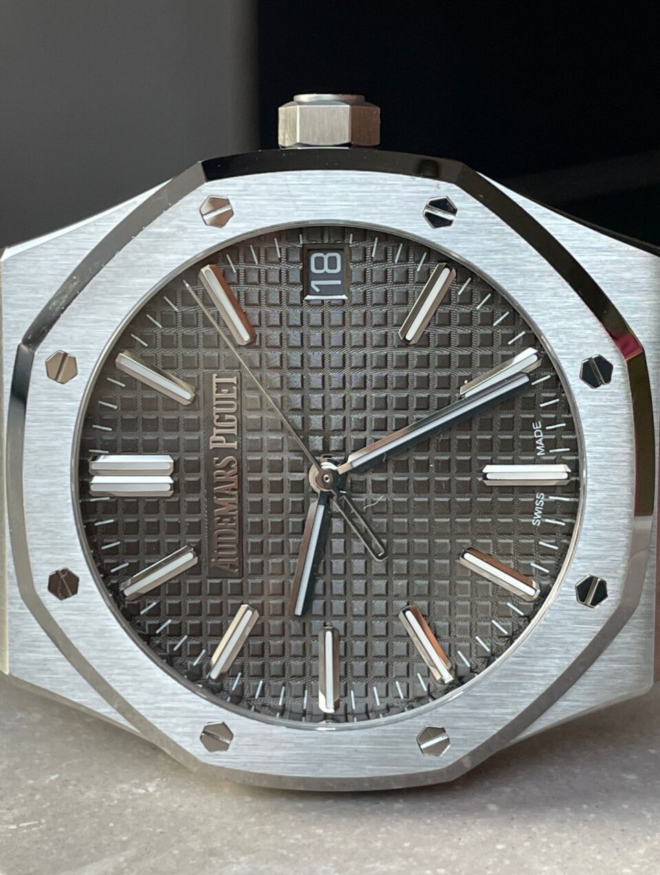 ROYAL OAK 41MM 15510 "50TH ANNIVERSARY" SS ZF 1:1 BEST EDITION GRAY TEXTURED DIAL ON SS BRACELET A4302 - Image 6