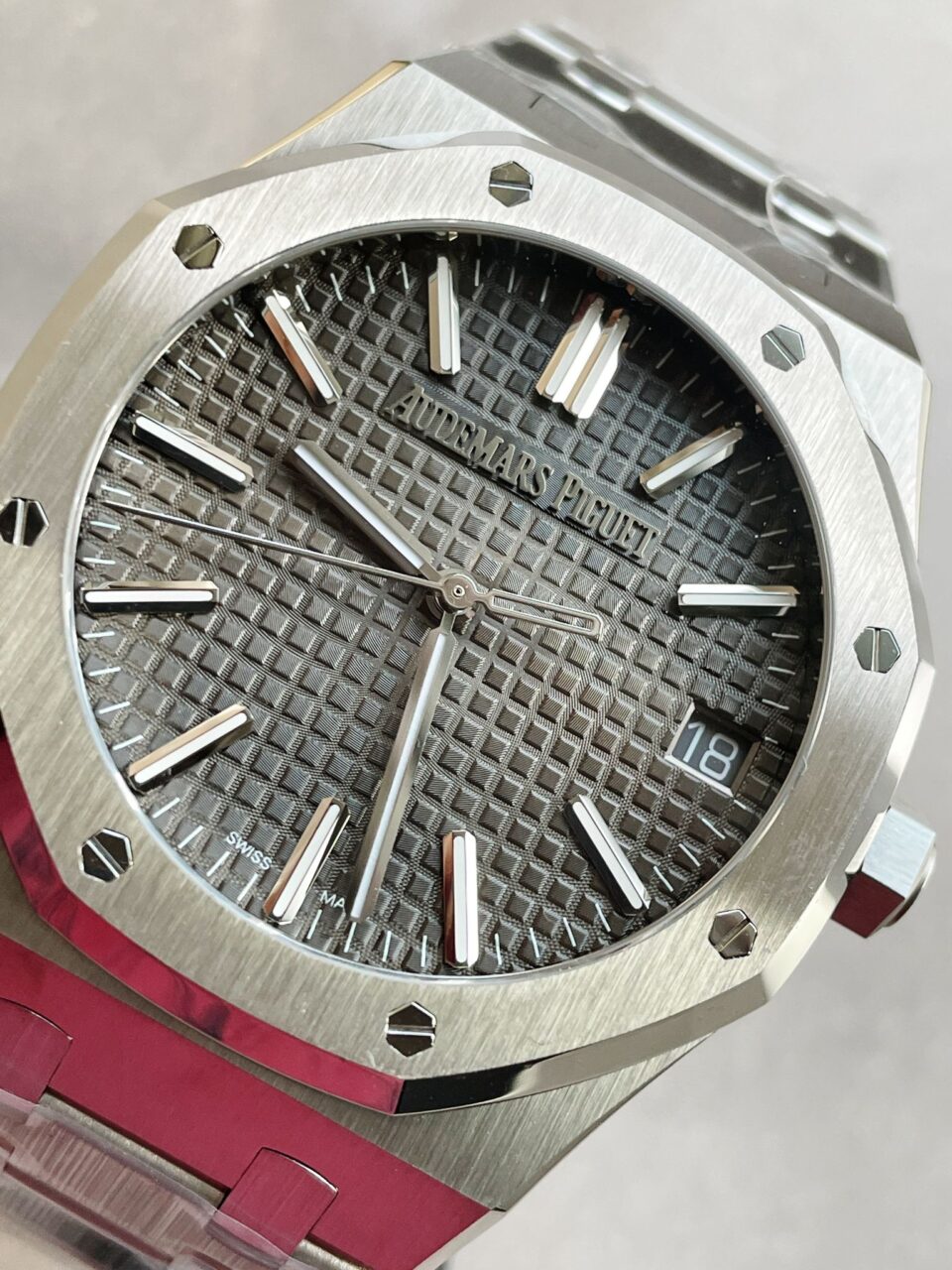 ROYAL OAK 41MM 15510 "50TH ANNIVERSARY" SS ZF 1:1 BEST EDITION GRAY TEXTURED DIAL ON SS BRACELET A4302 - Image 9