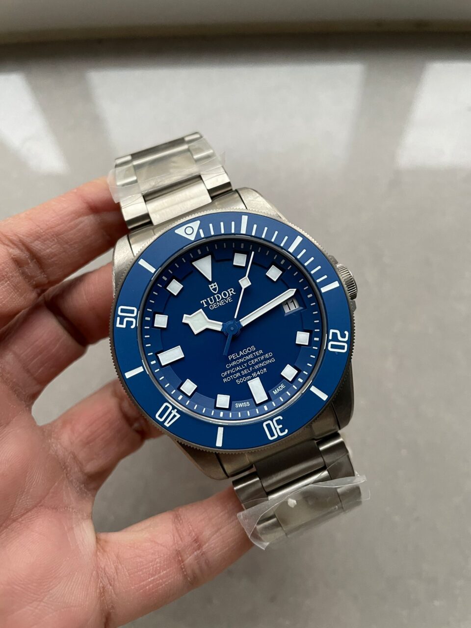 Pelagos TI/TI Blue dial blue bezel titanium strap ZF Asia 2824 - Image 3