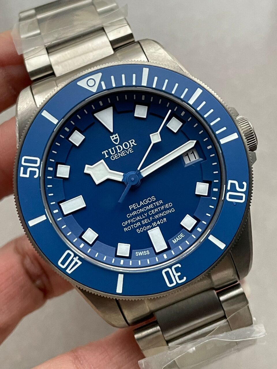 Pelagos TI/TI Blue dial blue bezel titanium strap ZF Asia 2824 - Image 4