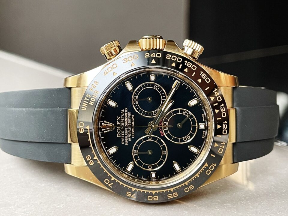 Daytona 116518 Clean Factory 1:1 Best Edition Black Dial on Oysterflex Rubber Strap SA4130 - Image 4