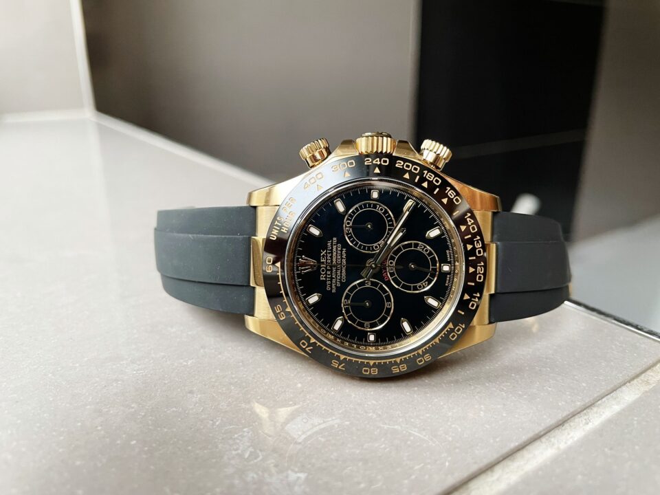 Daytona 116518 Clean Factory 1:1 Best Edition Black Dial on Oysterflex Rubber Strap SA4130 - Image 5