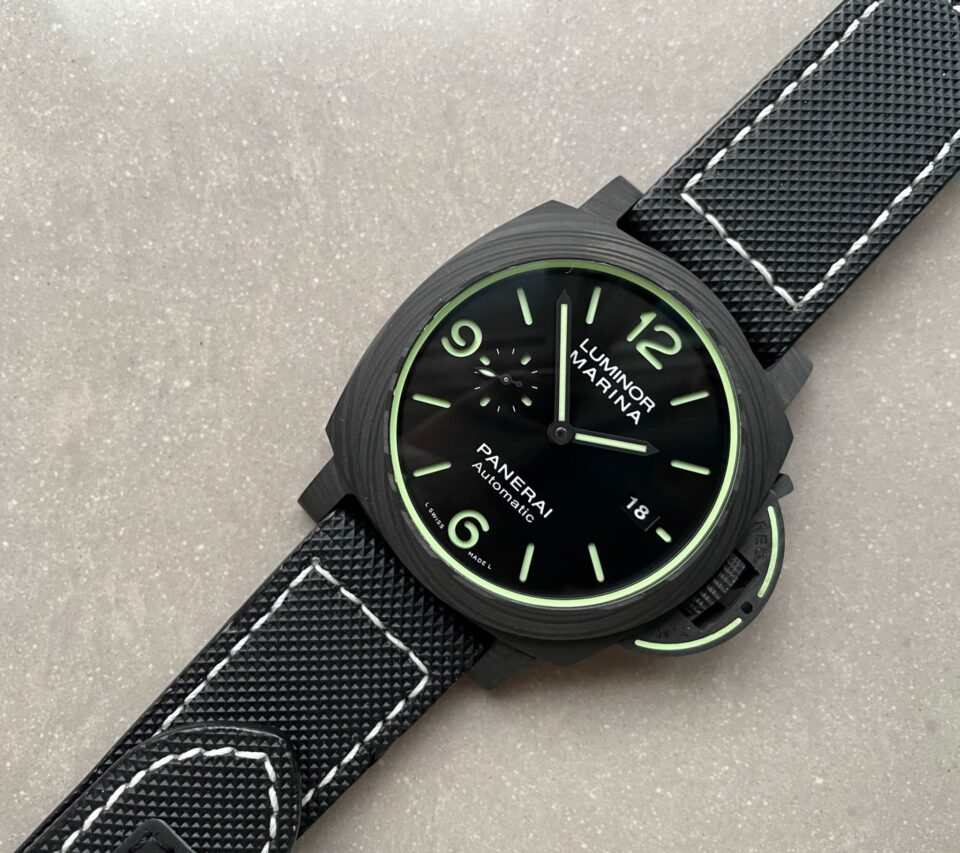 PAM1118 Luminor Marina “Luminous Trilogy” VSF 1:1 Best Edition on Black Sportech Strap P.9010 - Image 4