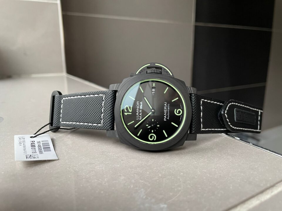 PAM1118 Luminor Marina “Luminous Trilogy” VSF 1:1 Best Edition on Black Sportech Strap P.9010 - Image 9