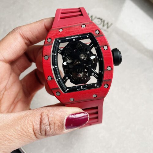 RICHARD MILLE RM052-01 JBF Red Forged Carbon Skeleton Dial Swiss Tourbillon