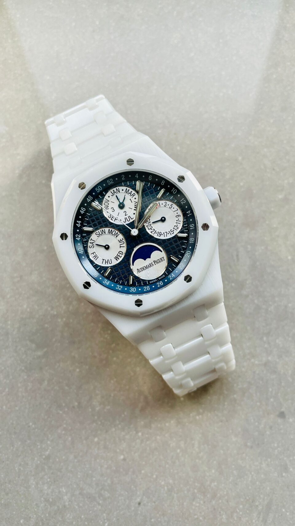 Audemars Piguet AP Royal Oak Perpetual Calendar 26579cb White Ceramic APSF Best A5134 - Image 3