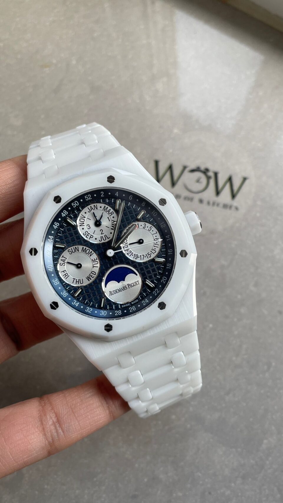 Audemars Piguet AP Royal Oak Perpetual Calendar 26579cb White Ceramic APSF Best A5134