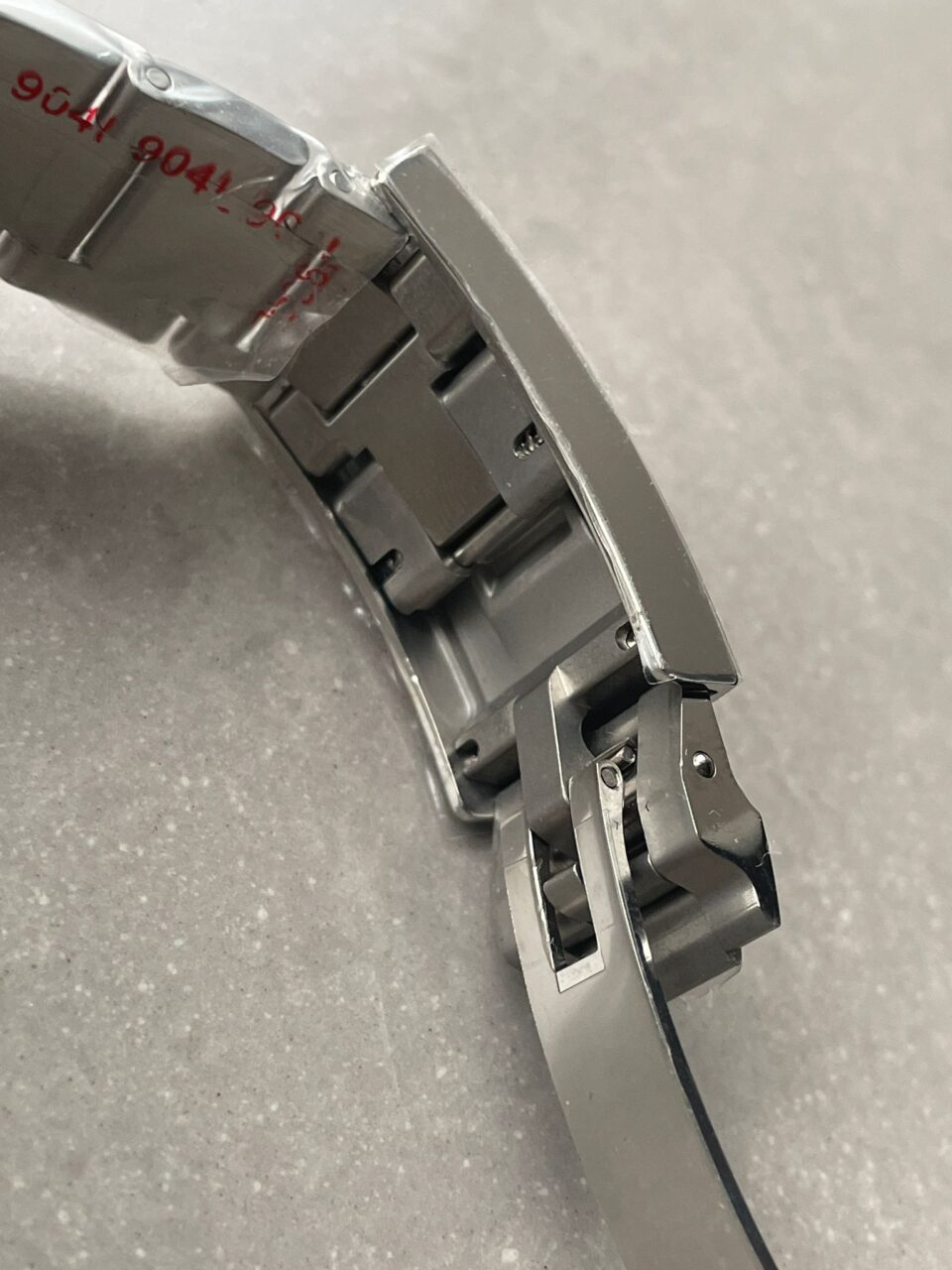 Submariner "Tempus Machine Red Depth 216A" 904L SS Black Dial on SS Oyster Bracelet GMF 3130 - Image 12