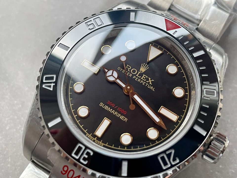 Submariner "Tempus Machine Red Depth 216A" 904L SS Black Dial on SS Oyster Bracelet GMF 3130 - Image 4