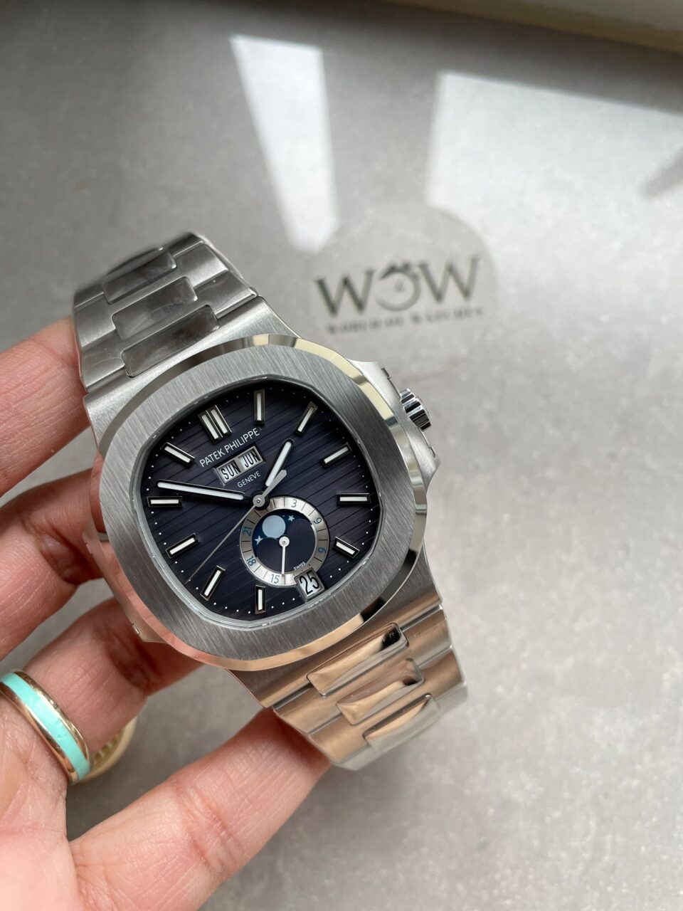 Patek Philippe Nautilus 5726 Full Function Moonphase PPF 1:1 Best Blue Dial A324