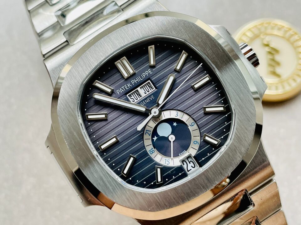 Patek Philippe Nautilus 5726 Full Function Moonphase PPF 1:1 Best Blue Dial A324 - Image 9