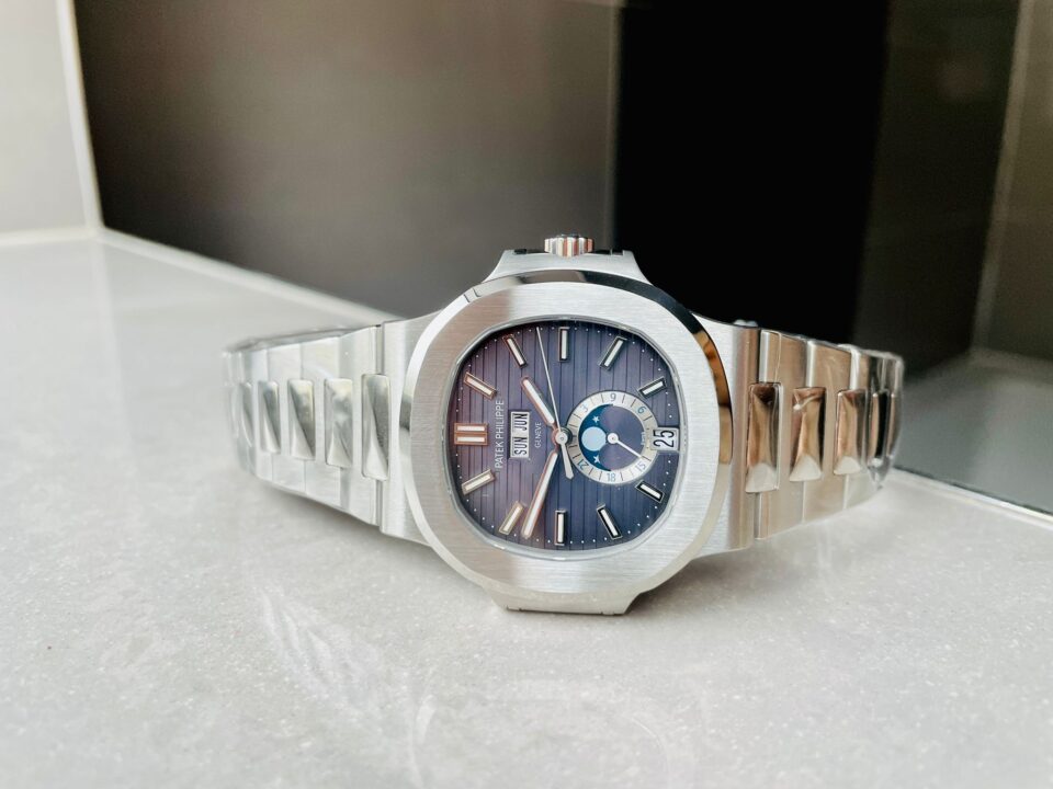 Patek Philippe Nautilus 5726 Full Function Moonphase PPF 1:1 Best Blue Dial A324 - Image 7