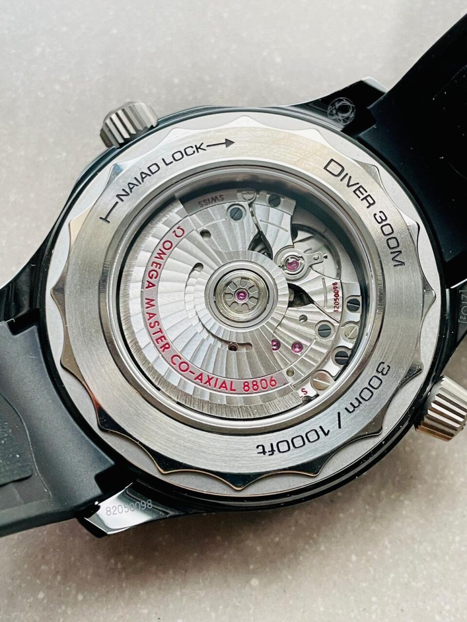 Seamaster Diver 300M 43.5mm VSF 1:1 Best Edition Ceramic Case Black Dial on Black Rubber Strap A8806 - Image 10