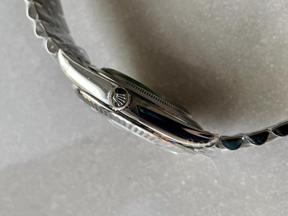 Datejust 41mm 126334 904L SS Fluted Bezel Patterned Green MOTIF Dial on SS Jubilee Bracelet VSF VS3235 Reference R2DJ0190 - Image 12