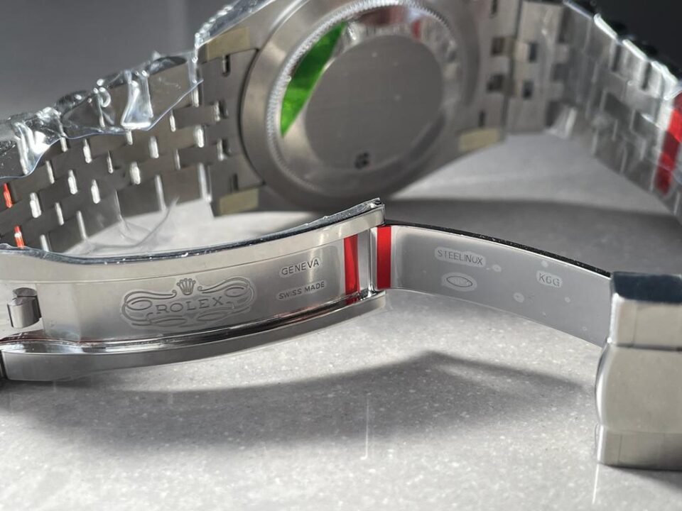 Datejust 41mm 126334 904L SS Fluted Bezel Patterned Blue MOTIF Dial on SS Jubilee Bracelet VSF VS3235 - Image 9