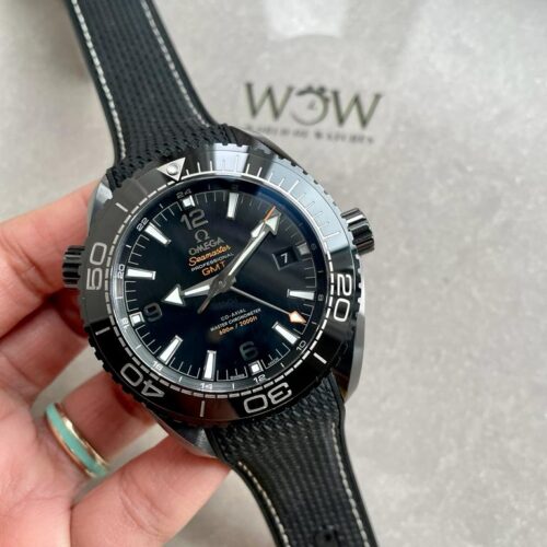 Omega Seamaster Planet Ocean 600M Deep Black In Red GMT 215.92.46.22.01.001 VSF PVD Black Dial Swiss 8906