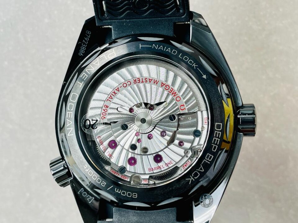Omega Seamaster Planet Ocean 600M Deep Black In Red GMT 215.92.46.22.01.001 VSF PVD Black Dial Swiss 8906 - Image 13