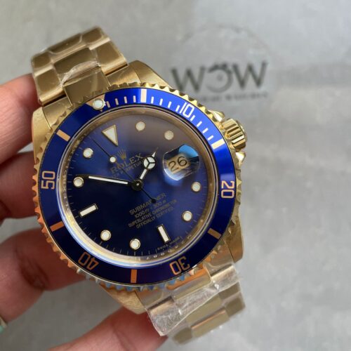 Submariner 116618 LB Blue Ceramic YG Plated 904L Steel Clean Factory 1:1 Best Edition VS3135