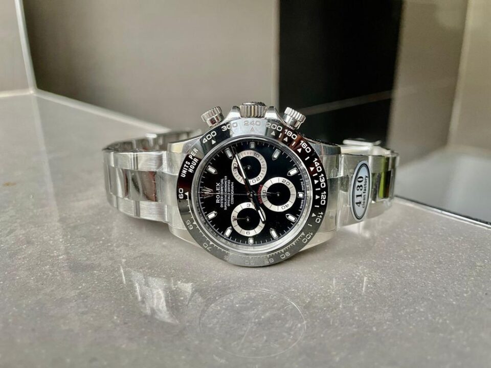 Daytona 116500 1:1 PANDA Best Edition CF 904L SS Case and Bracelet BLACK Dial CLEAN FACTORY - Image 6