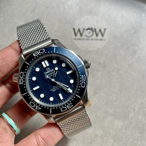 SEAMASTER 300M 42MM JAMES BOND 60TH ANNIVERSARY VSF BEST EDITION ON MESH BRACELET A8806