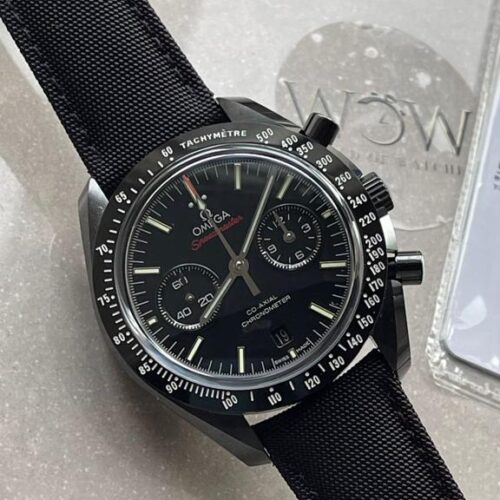 SPEEDMASTER "DARK SIDE OF THE MOON" REAL CERAMIC OMF 1:1 BEST EDITION BLACK BLACK ON NYLON STRAP A9300 V2