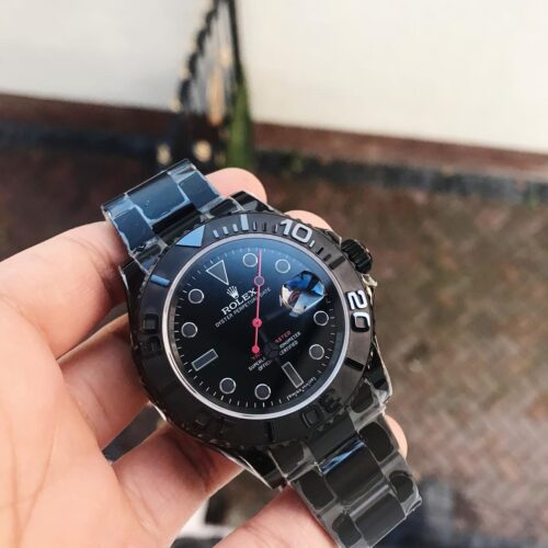 YachtMaster All Black PVD VRF Best Edition Black Dial on PVD Bracelet SA3135