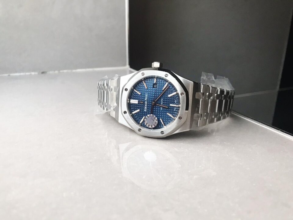 Royal Oak 41mm 15400 SS ZF Best Edition Blue Textured Dial on SS Bracelet A3120 - Image 4