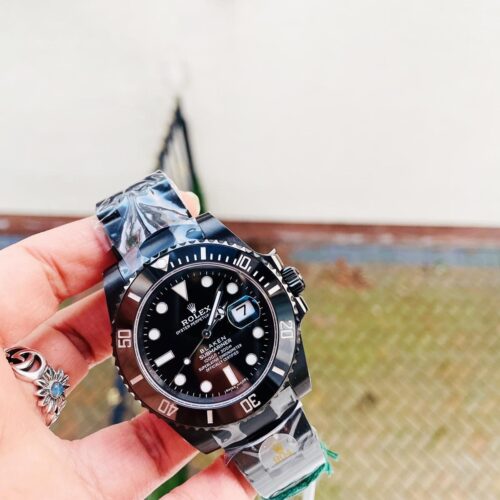 Submariner 116610 PVD Blaken All Black Ceramic 904L Steel V6F 1:1 Best Edition A2824
