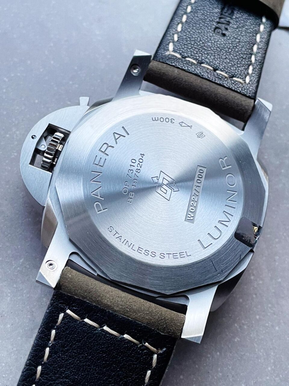 PAM 1314 VSF 1:1 Best Edition White Dial on Gray Asso Strap P.9010 - Image 6